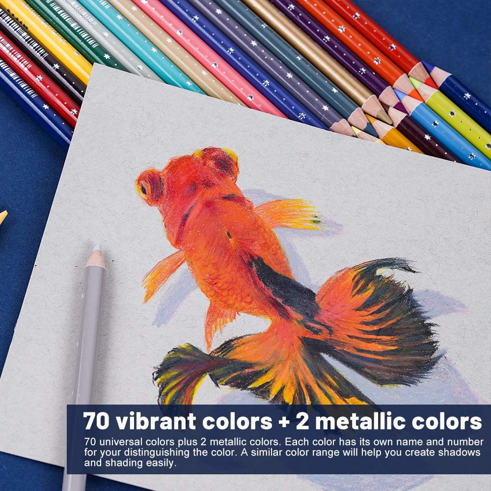 Arrtx 72 Colored Pencils Artist Grade Drawing Pencils - Image 6
