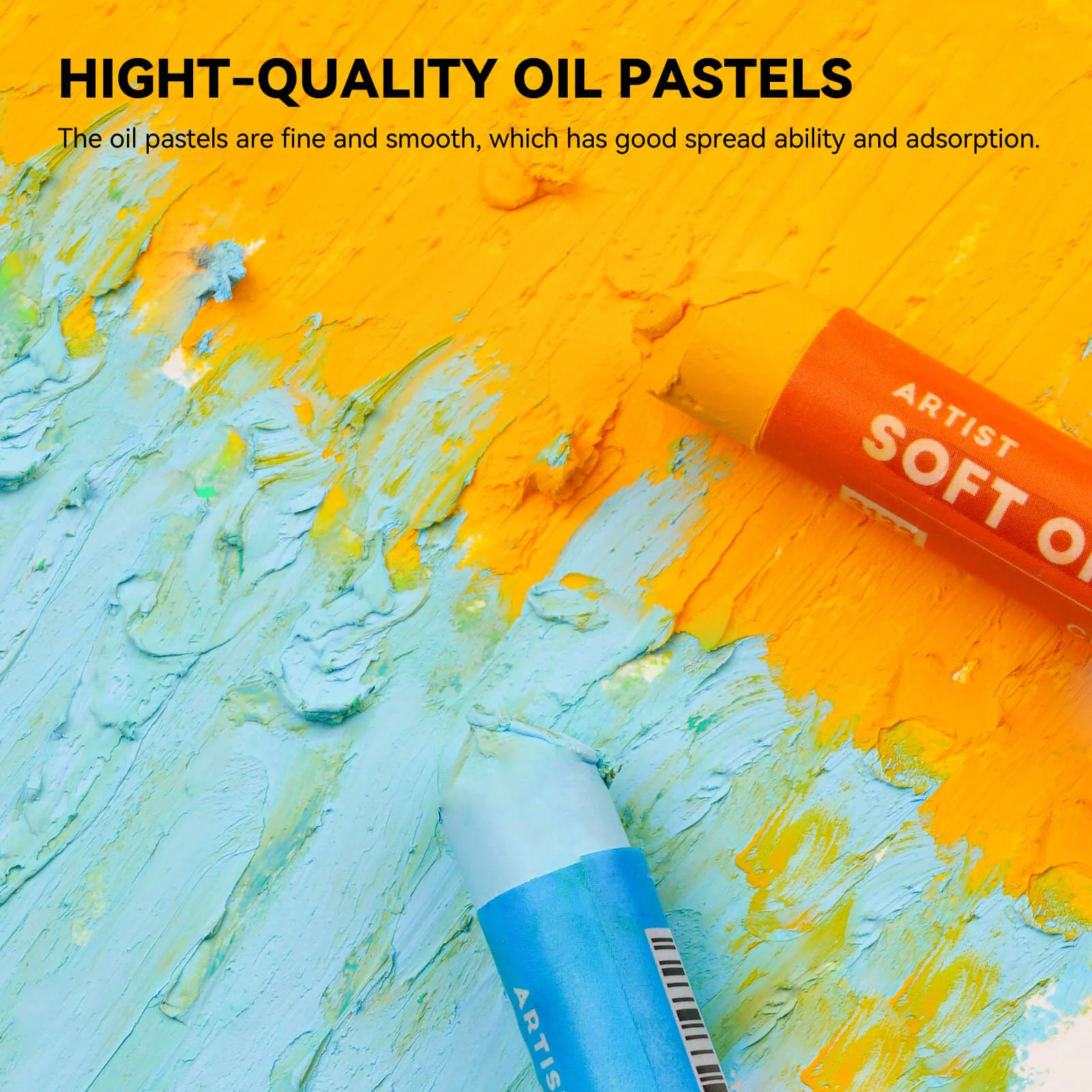 Arrtx 72 Colors Oil Pastels Smooth Drawing Pastel Set - Image 4