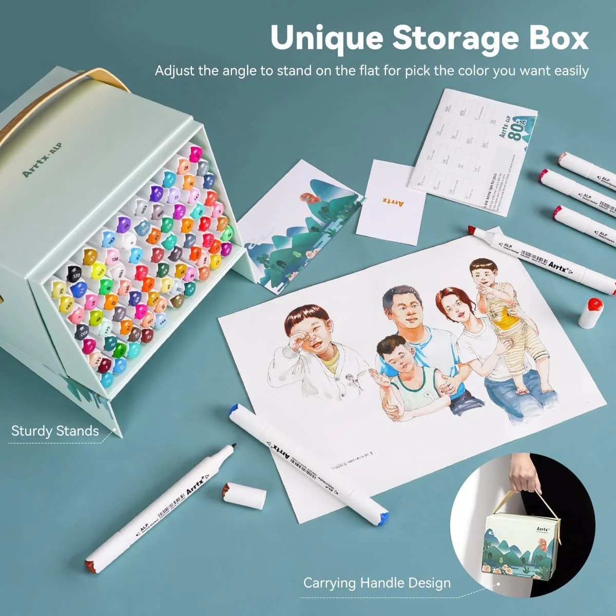 Arrtx ALP 80 Alcohol Markers Paint Marker Dual Tip - Image 12