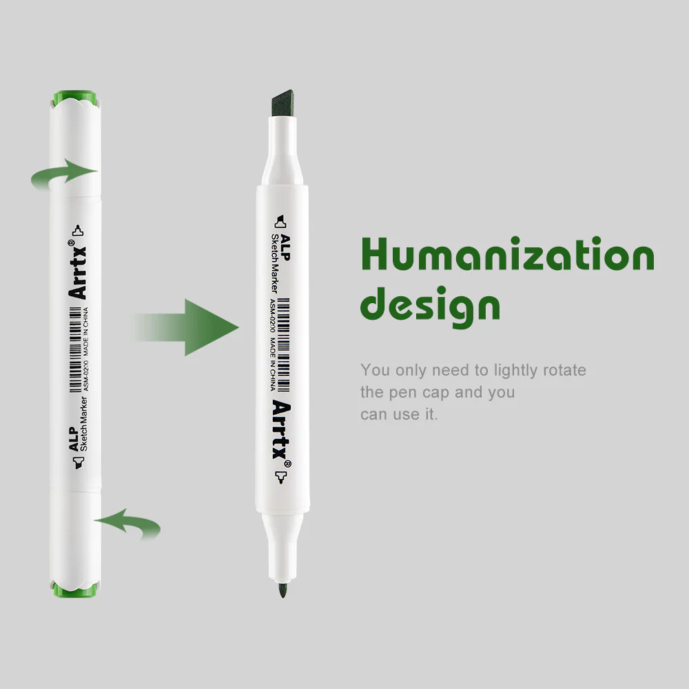 Arrtx ALP 80 Alcohol Markers Paint Marker Dual Tip - Image 9