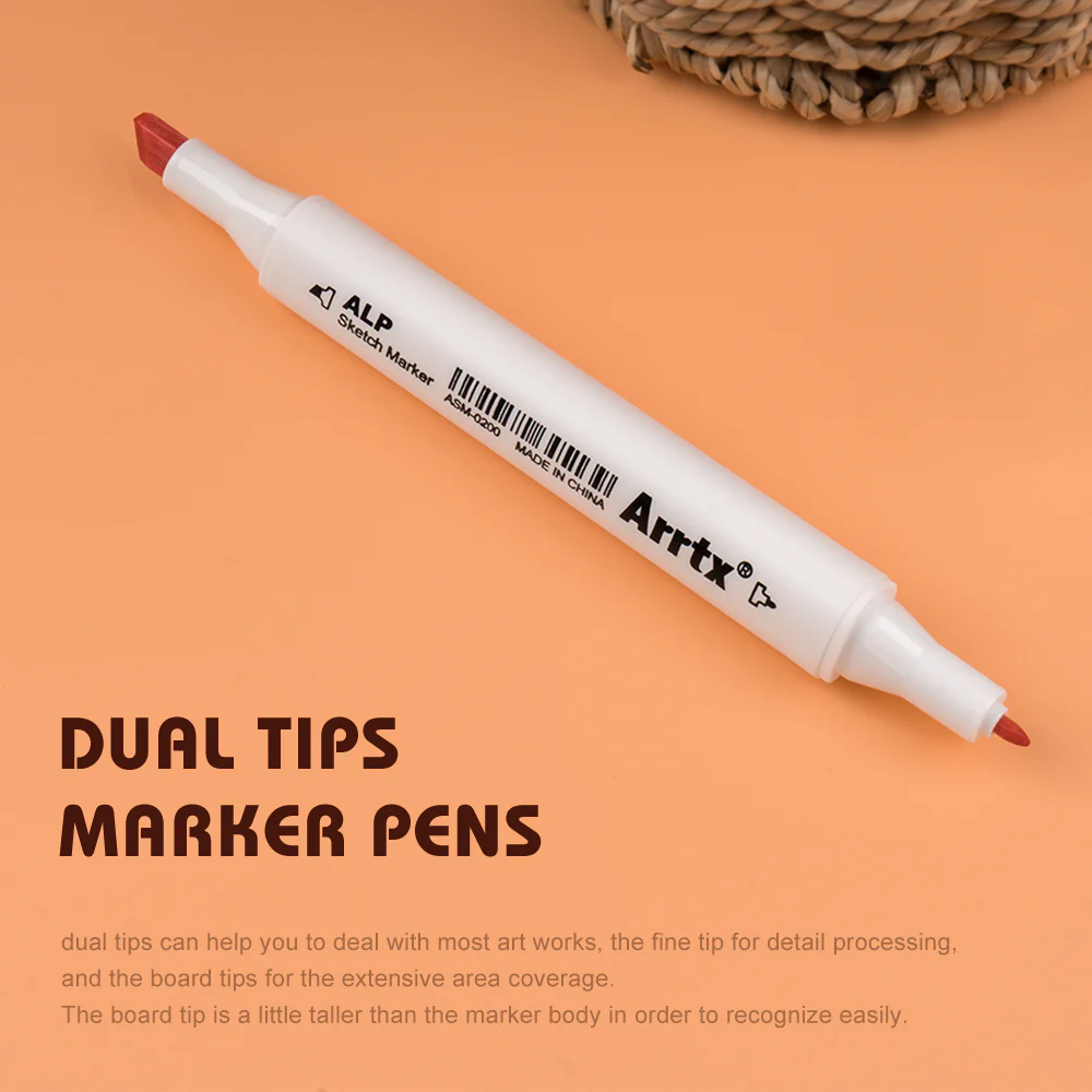 Arrtx ALP 40 Alcohol Markers Pastel Colors Paint Markers Dual Tip - Image 3