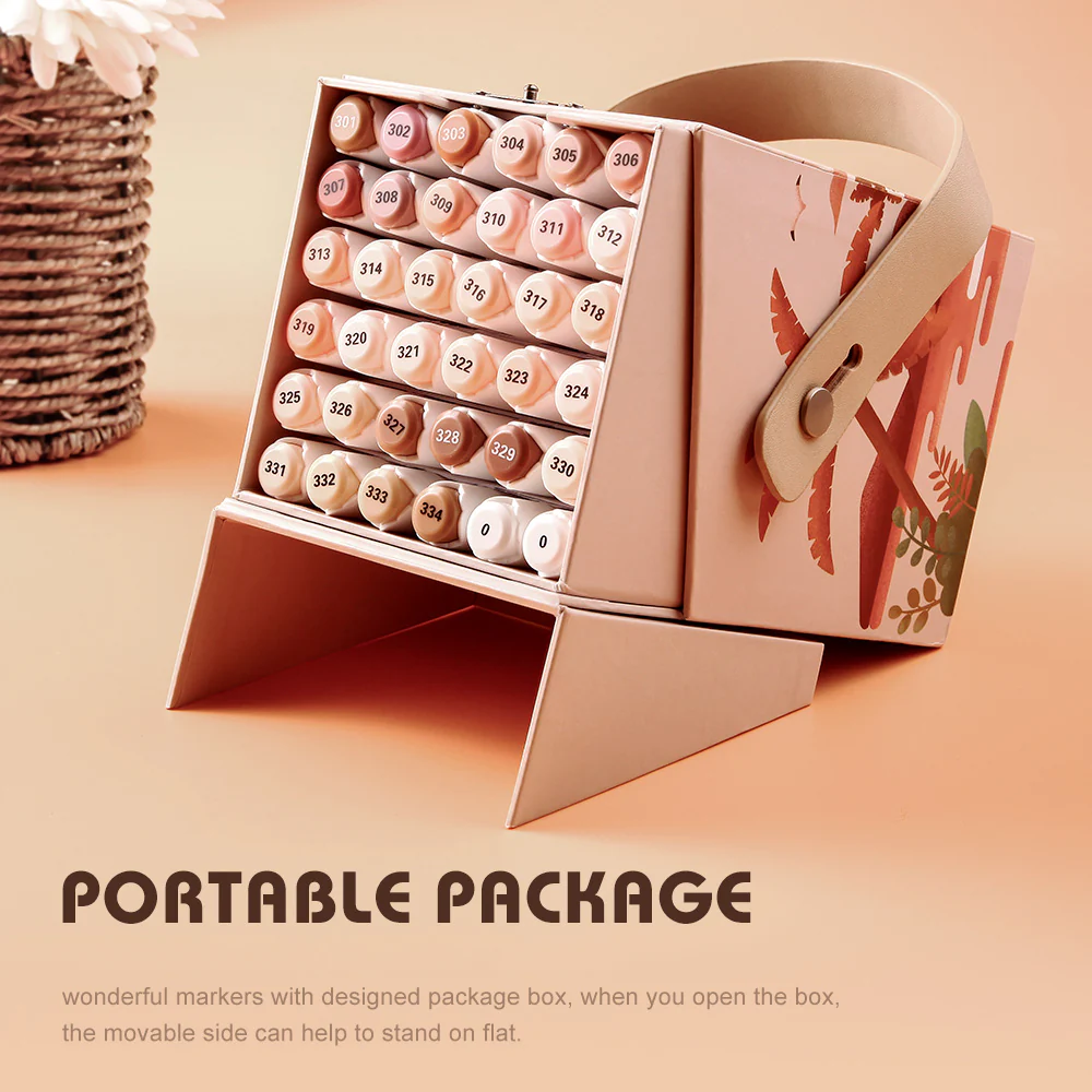 Arrtx ALP 36 Alcohol Markers Skin Tone Colors Paint Markers Dual Tip - Image 8