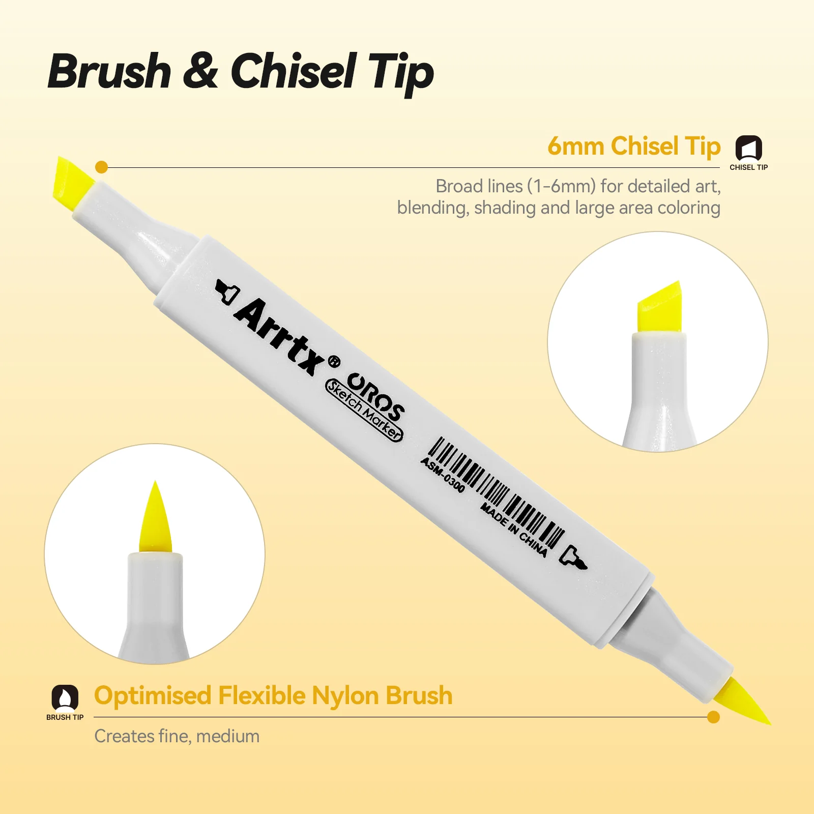 Arrtx OROS 90 Alcohol Markers Paint Markers Dual Tip - Image 3