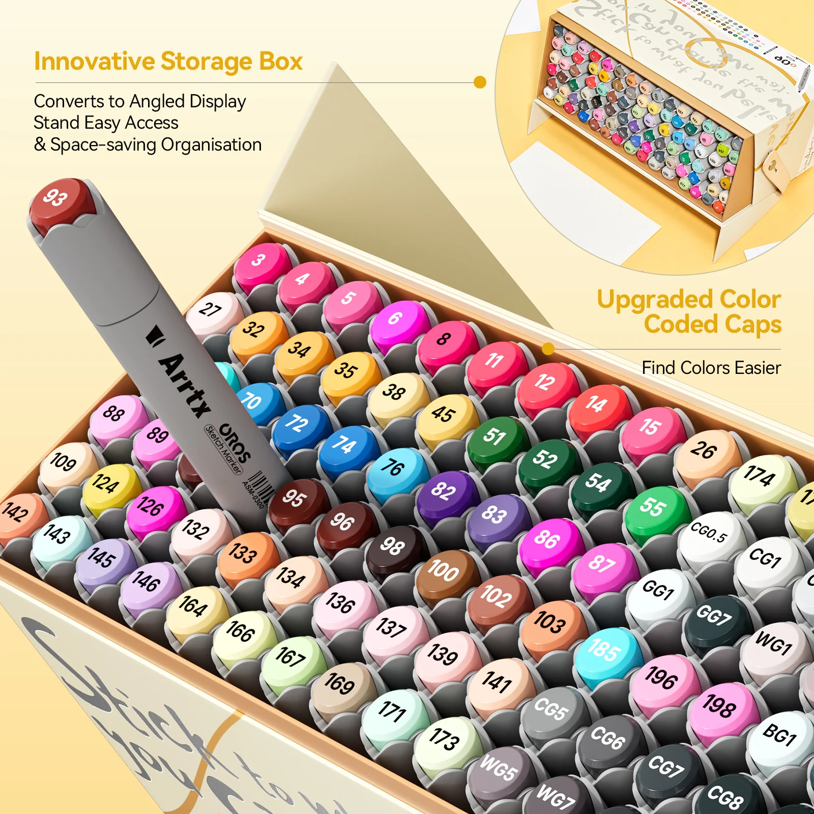 Arrtx OROS 90 Alcohol Markers Paint Markers Dual Tip - Image 7