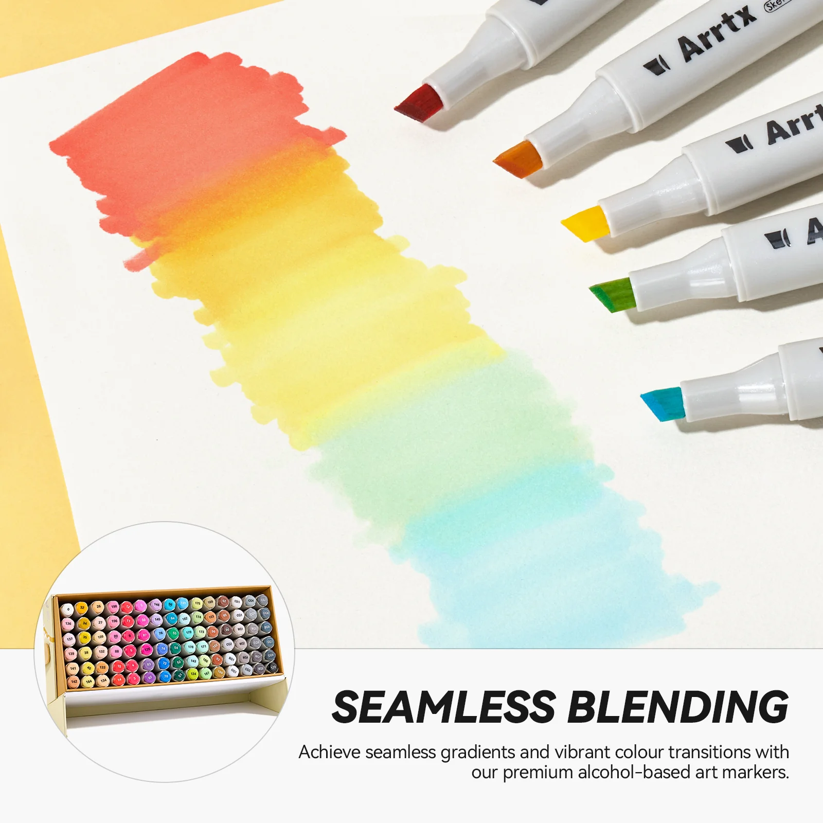 Arrtx OROS 90 Alcohol Markers Paint Markers Dual Tip - Image 9